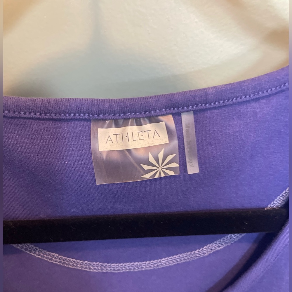 Athleta women’s purple dress size large organic cotton - Picture 3 of 3